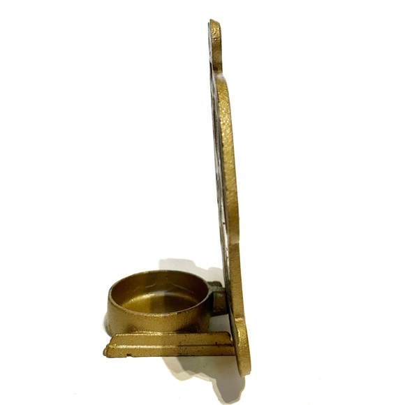 Vintage Holiday Christmas Stained Glass Tea Light Candle Holder House Cottage - Picture 3 of 11